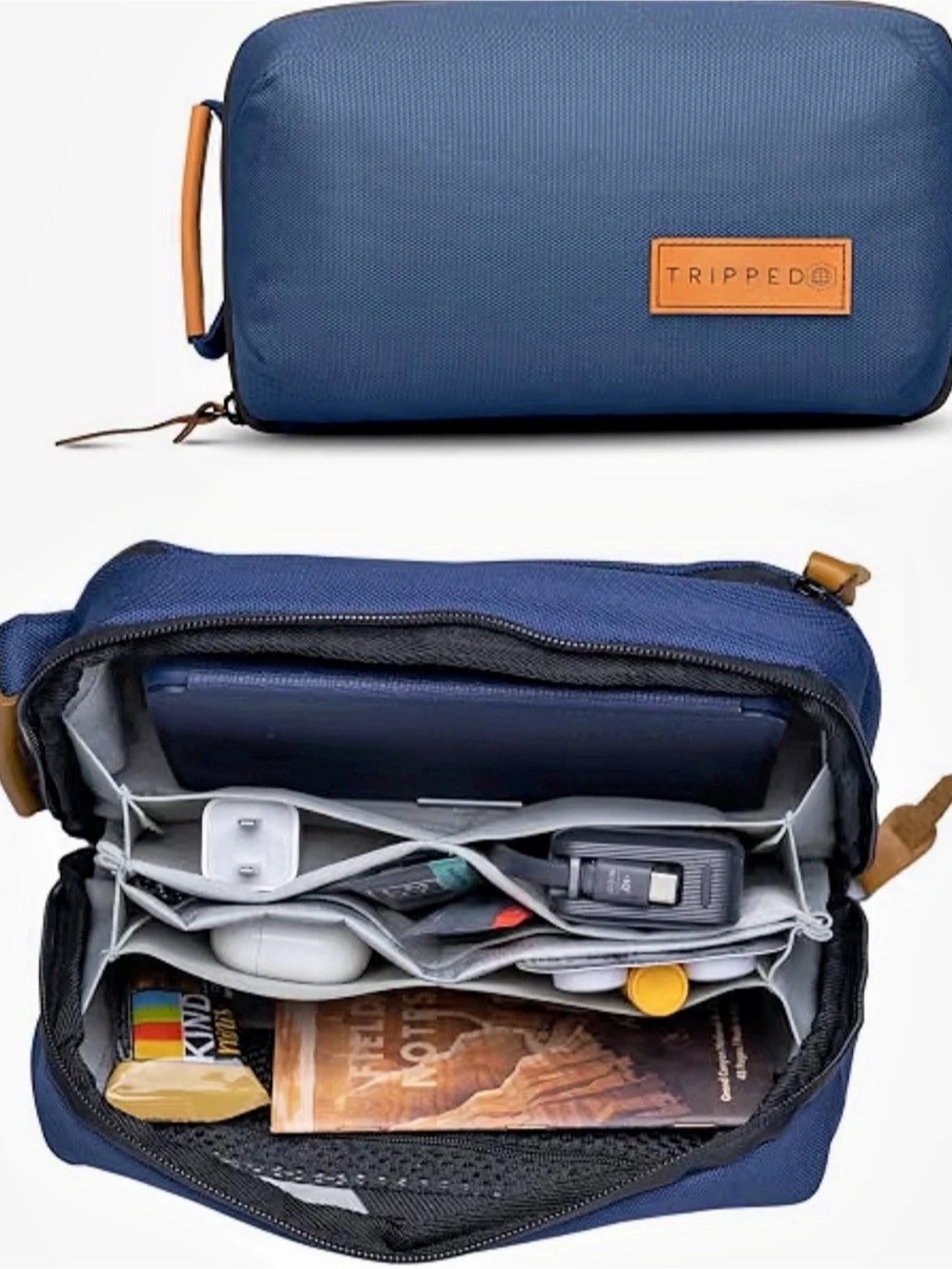 TRIPPED Travel Gear Tech Organizer Pouch for Cables and Accessories